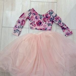 Girls 3t-4t sequin crop top Spring Easter sequin top